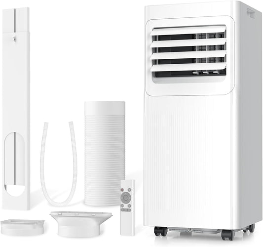 9000 BTU Portable Air Conditioner with Dehumidifier, Fan, Sleep Mode & Remote Control