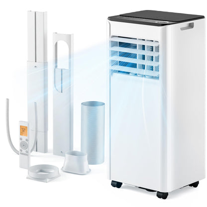 9000 BTU Portable Air Conditioner with Dehumidifier, Sleep Mode & Remote Control