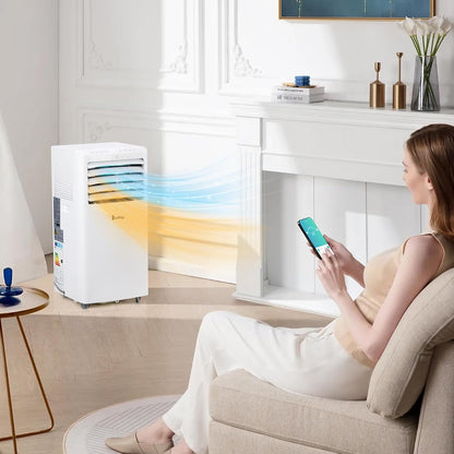 12000 BTU Portable Air Conditioner with Heating, Dehumidifier, WiFi & Remote Control